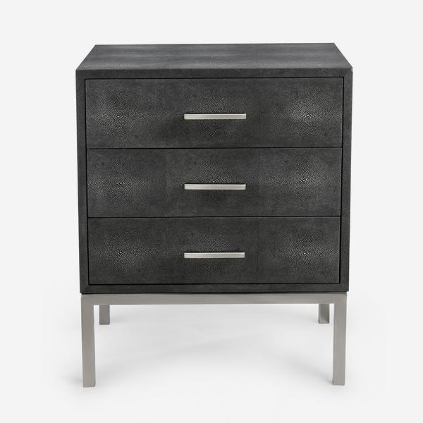 Product photograph of Andrew Martin Jasper Side Chest Grey from Olivia's.