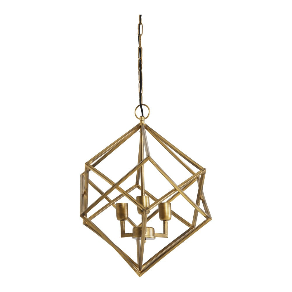 Product photograph of Light Living Drizella 3 Lamp Pendant Gold from Olivia's