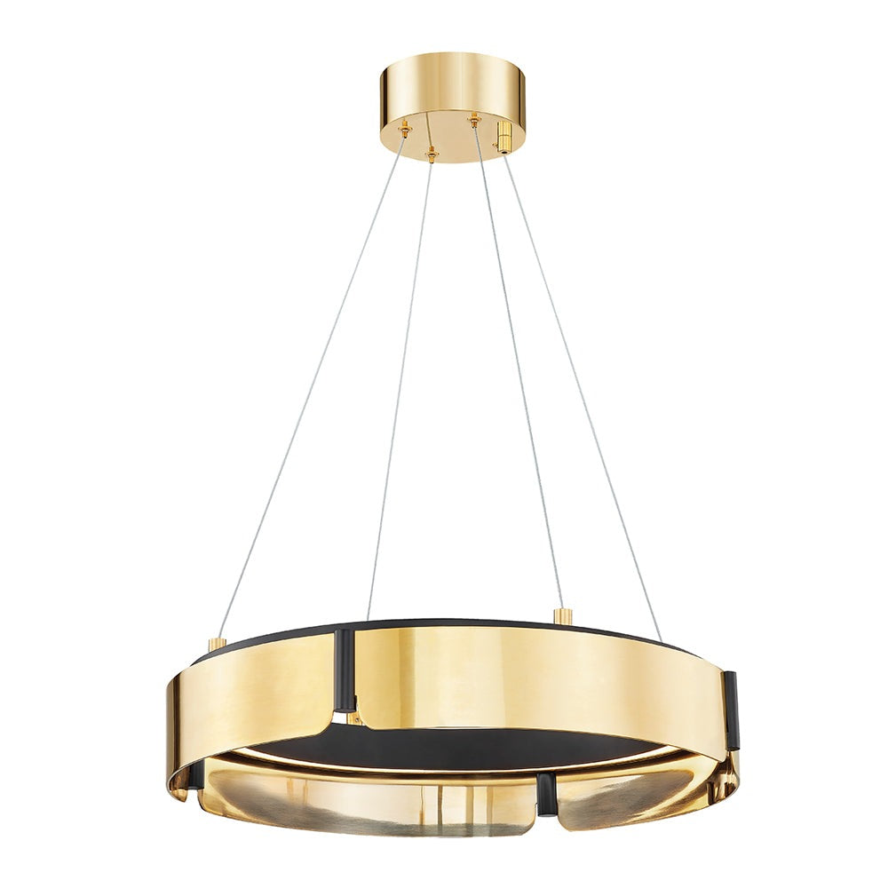Product photograph of Hudson Valley Lighting Tribeca Gold Base Pendant from Olivia's