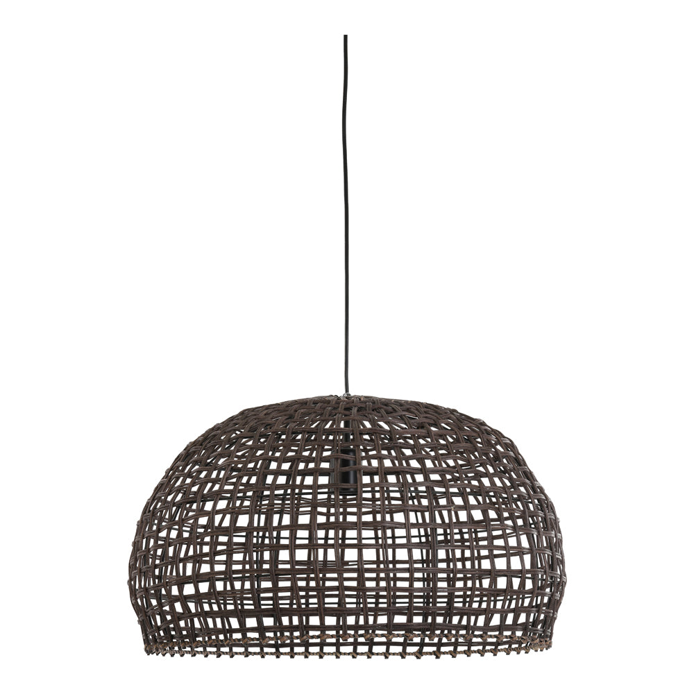 Product photograph of Light Living Olaki Wide Pendant Brown from Olivia's