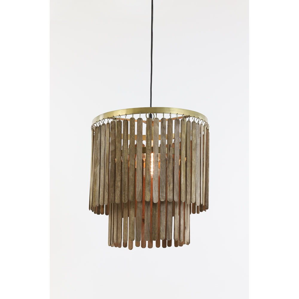 Product photograph of Light Living Gulag Pendant Dark Brown from Olivia's.