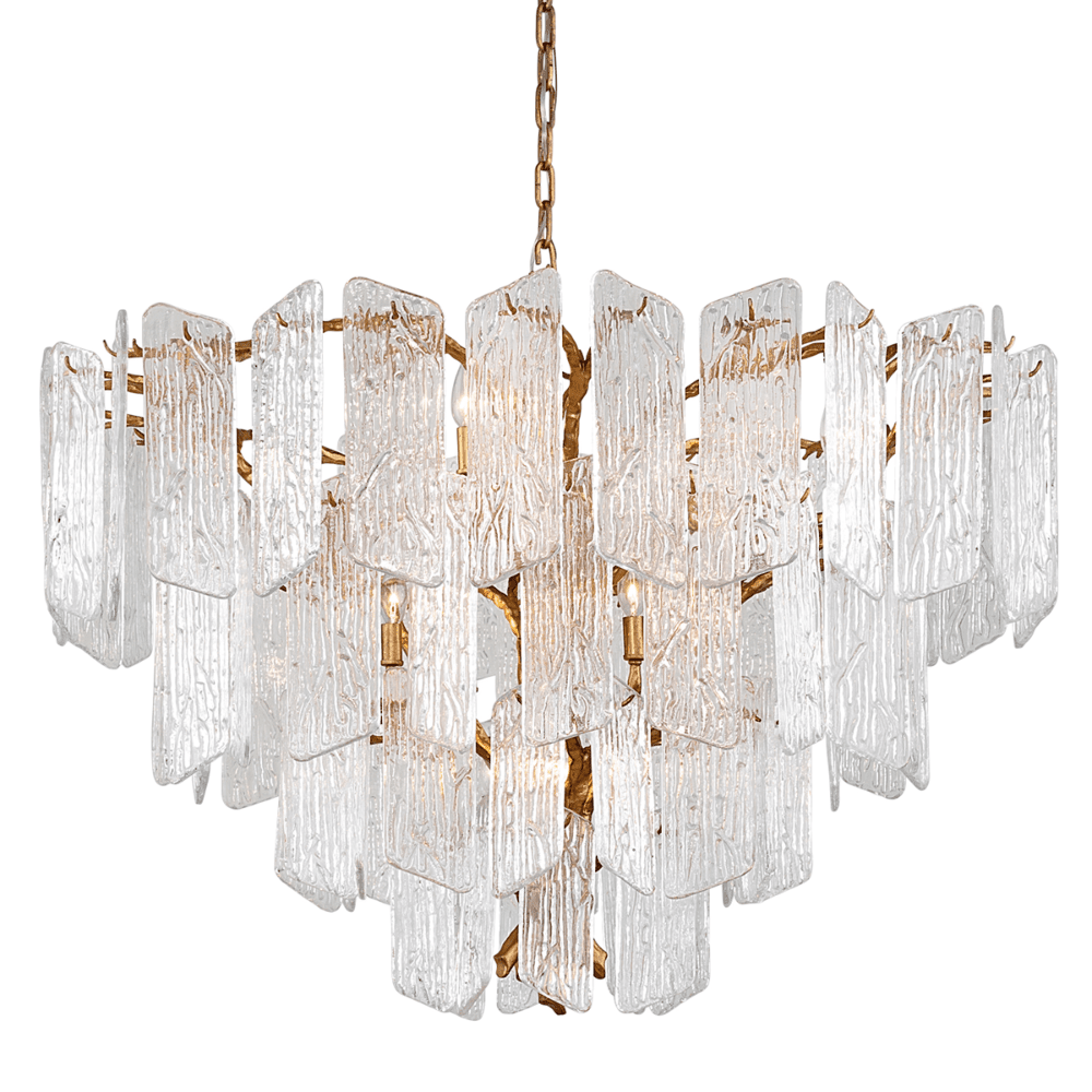 Hudson Valley Lighting Piemonte 12lt Chandelier In Gold Leaf