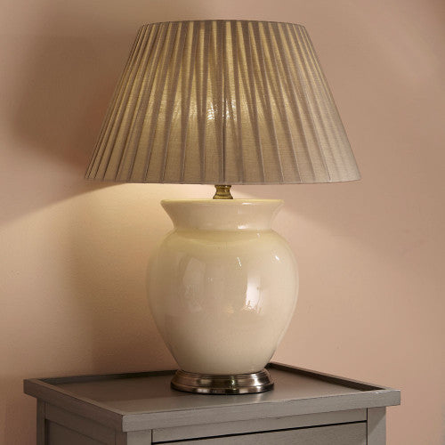 Product photograph of Olivia S Harley Ceramic Table Lamp In Cream from Olivia's.