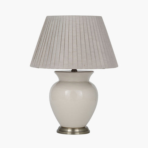 Olivias Harley Ceramic Table Lamp In Cream