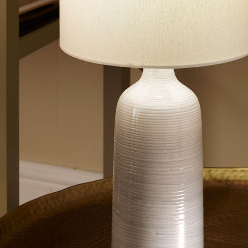 Product photograph of Olivia S Bradey Ombre Ceramic Table Lamp In Blue And Grey from Olivia's.