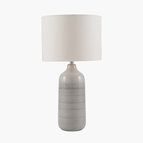 Product photograph of Olivia S Bradey Ombre Ceramic Table Lamp In Blue And Grey from Olivia's