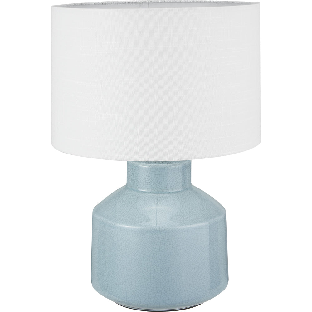 Product photograph of Olivia S Nala Crackle Effect Table Lamp In Duck Egg Blue from Olivia's