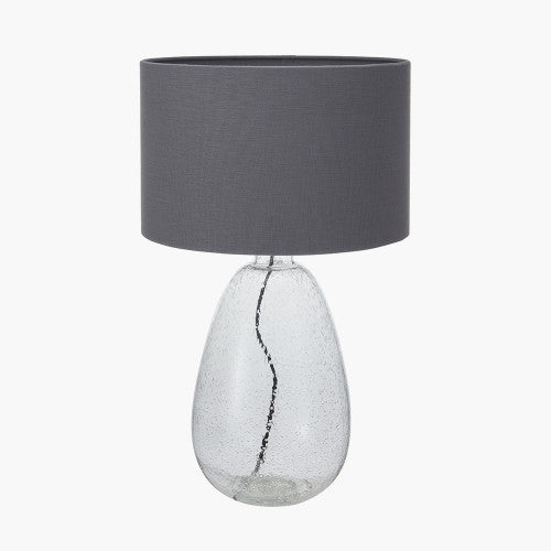 Olivias Kirsty Organic Shape Tall Clear Bubble Glass Table Lamp