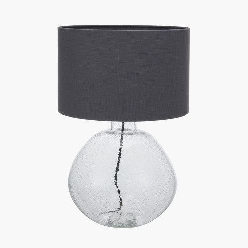 Olivias Kirsty Organic Shape Clear Bubble Glass Table Lamp