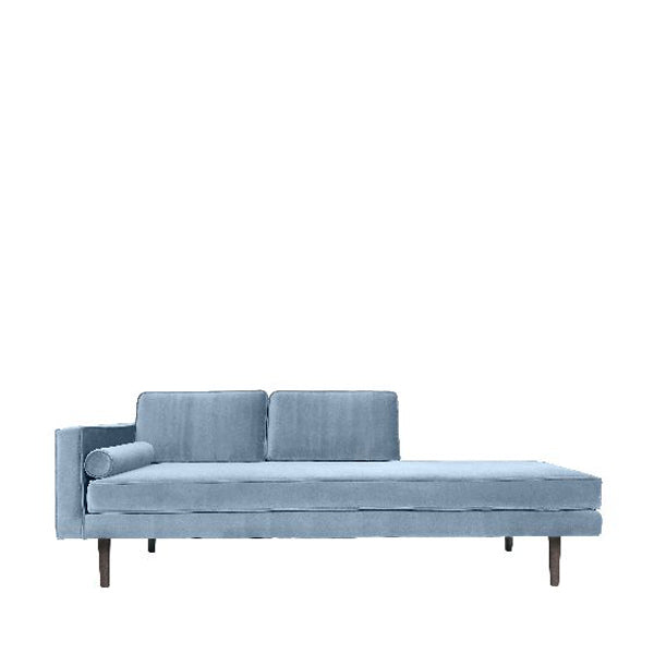 Product photograph of Broste Copenhagen Wind Chaise Longue Pastel Blue from Olivia's