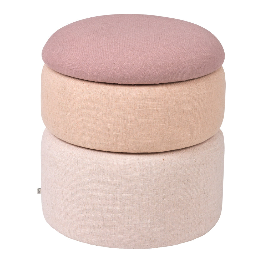 Product photograph of Broste Copenhagen Pond Pouffe In Rose - Small from Olivia's