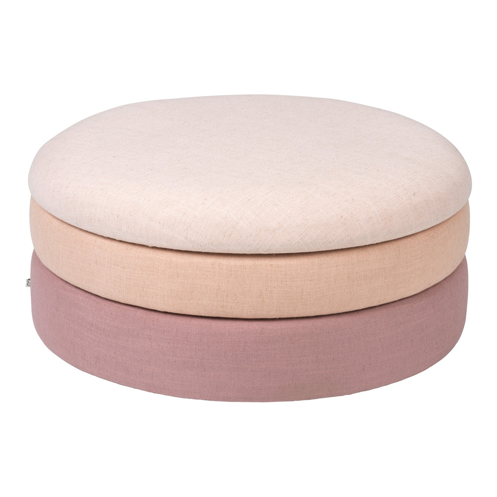 Product photograph of Broste Copenhagen Pond Pouffe In Rose - Large from Olivia's