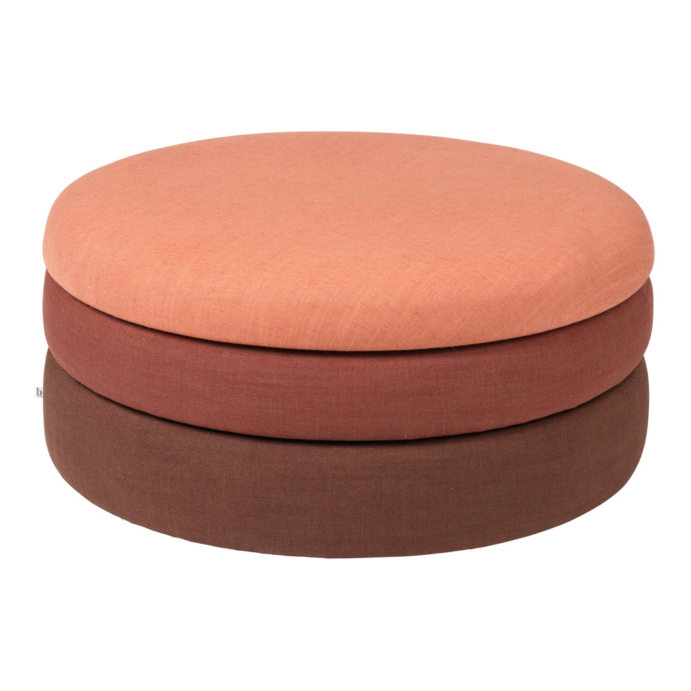 Product photograph of Broste Copenhagen Pond Pouffe In Rust - Large from Olivia's