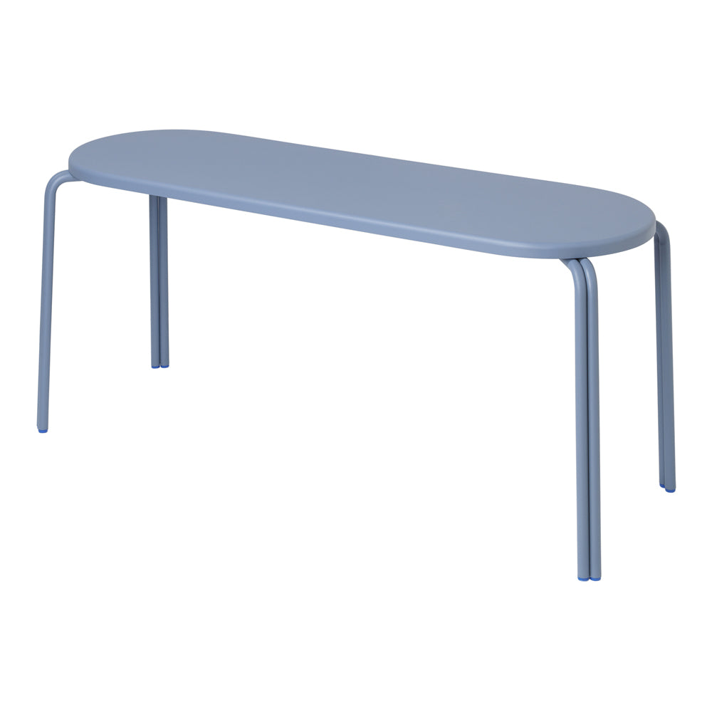 Product photograph of Broste Copenhagen 2 Seater Oda Bench In Blue from Olivia's