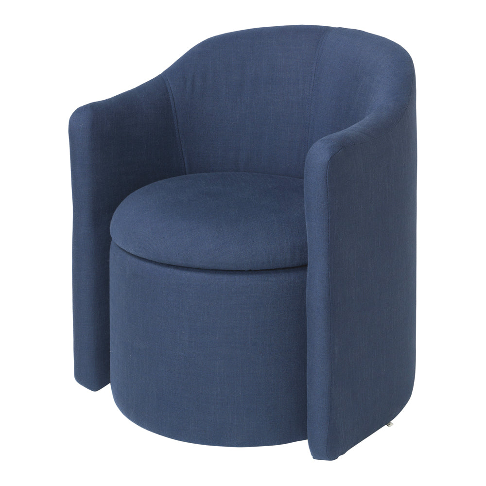 Product photograph of Broste Copenhagen Pond Chair In Blue from Olivia's