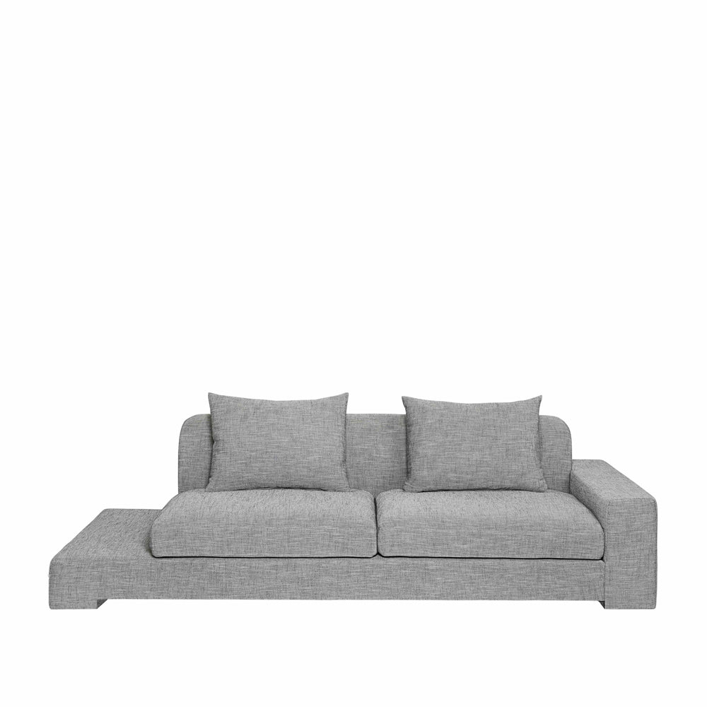Product photograph of Broste Copenhagen Bay Right Sided Sofa Anthracite Grey from Olivia's