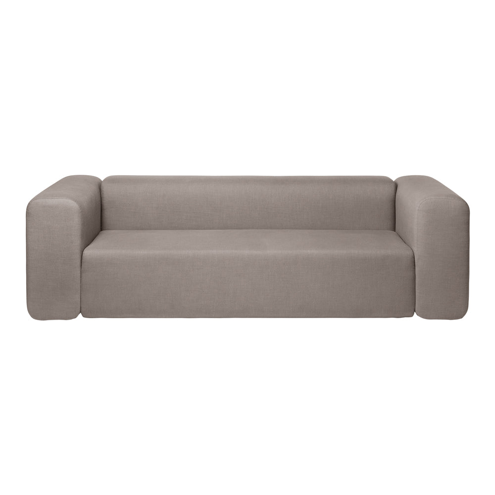 Product photograph of Broste Copenhagen Lagoon 3-seater Sofa In Latte from Olivia's