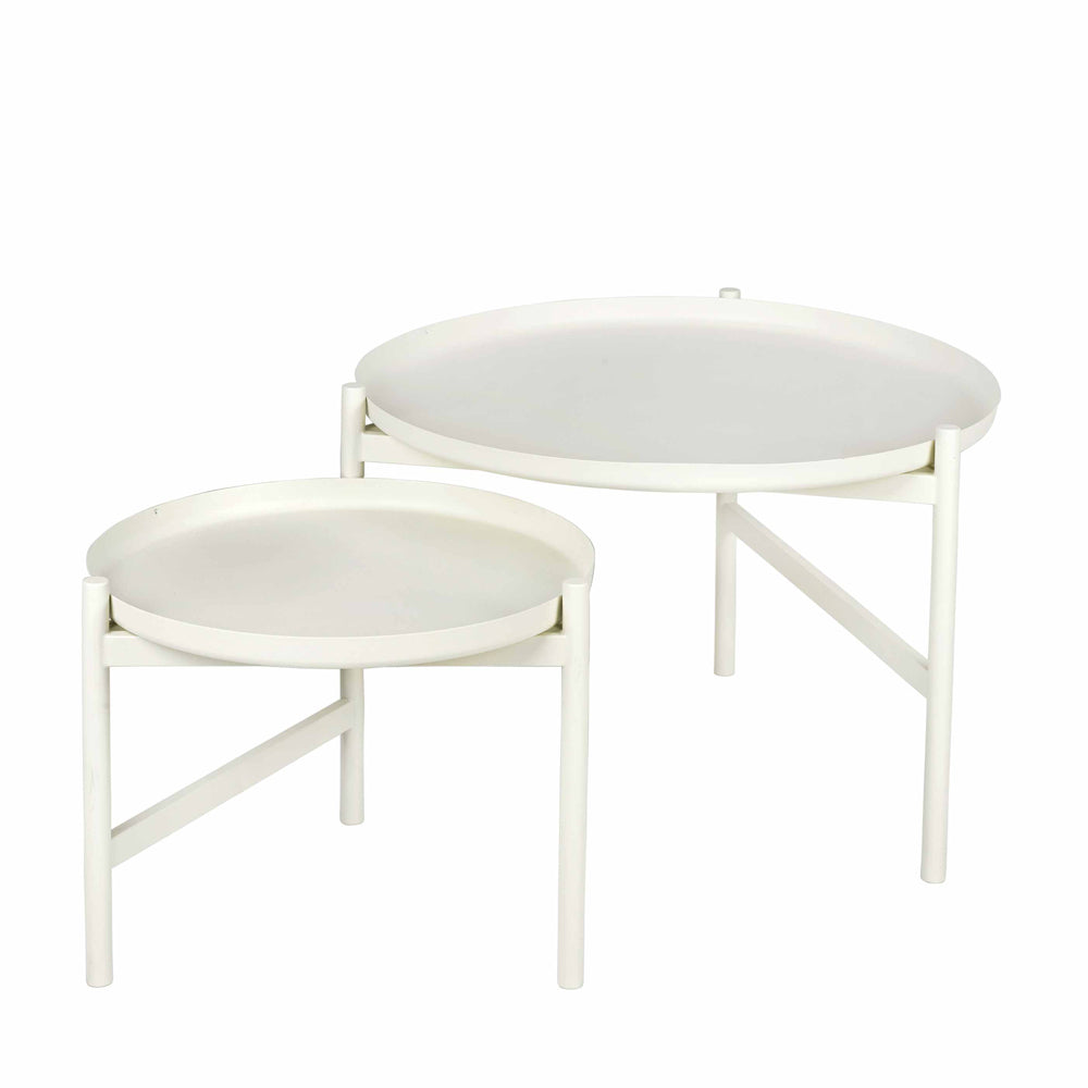 Broste Copenhagen Turner Table Side Table White