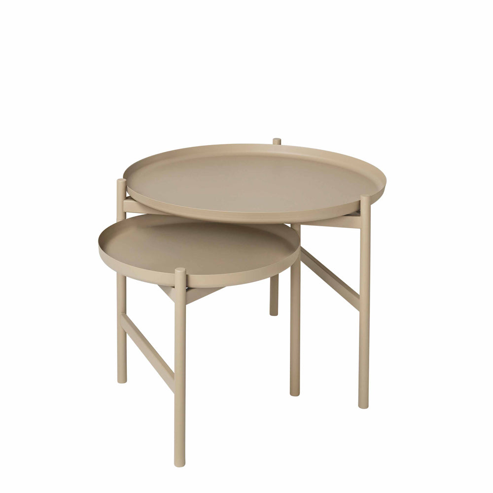 Product photograph of Broste Copenhagen Turner Table Side Table Grey from Olivia's.