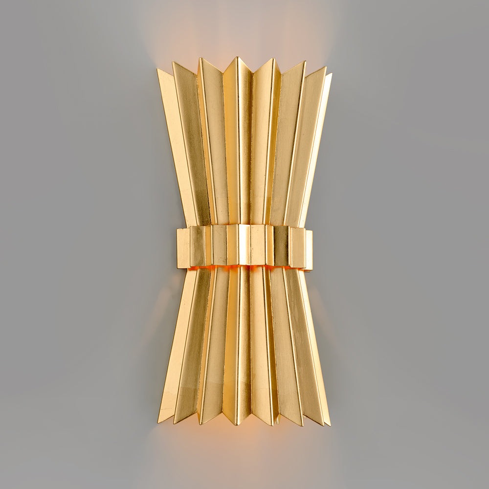Product photograph of Hudson Valley Lighting Moxy Gold Base Wall Light from Olivia's.