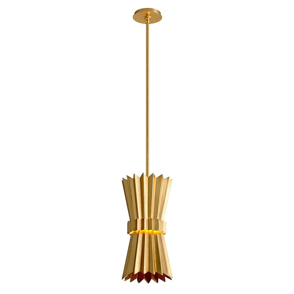 Product photograph of Hudson Valley Lighting Moxy Gold Base Pendant from Olivia's.