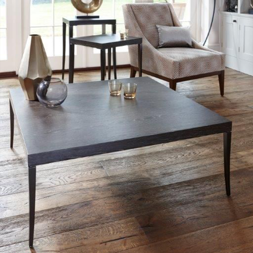 Product photograph of Gillmore Fitzroy Charcoal Square Coffee Table from Olivia's