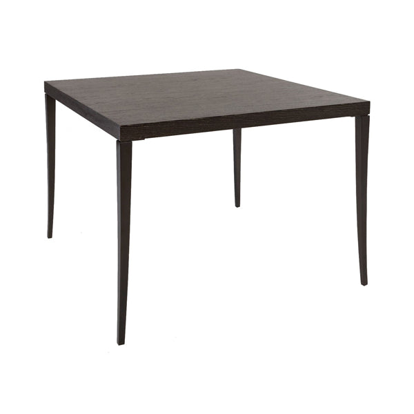 Gillmore Fitzroy Charcoal Oak Veneer Square 4 Seater Dining Table
