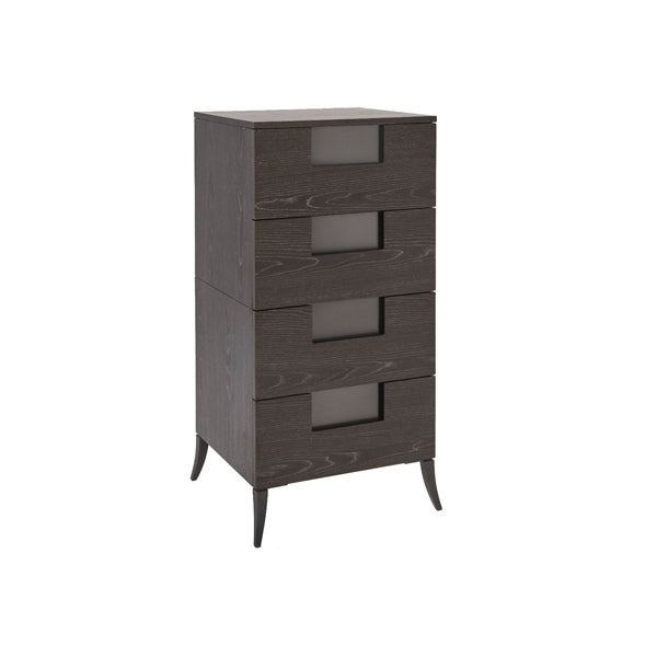 Gillmore Fitzroy Charcoal Oak Veneer Chest Of Drawers Large