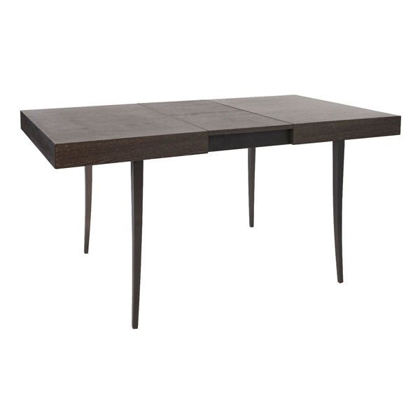 Gillmore Fitzroy Extending Charcoal Oak Veneer 4 Seater Dining Table