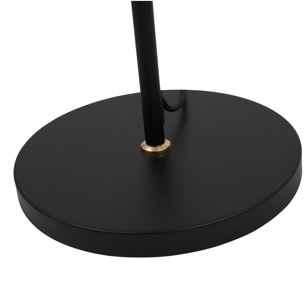 Product photograph of Olivia S Serena Floor Lamp In Smoke Glass And Black Metal from Olivia's.