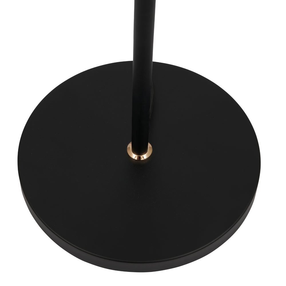 Product photograph of Olivia S Serena Floor Lamp In Smoke Glass And Black Metal from Olivia's.