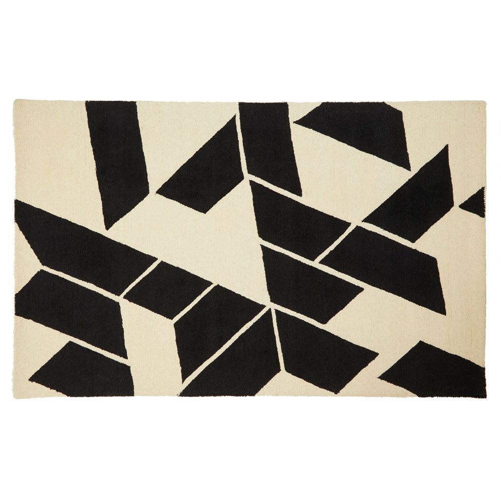 Product photograph of Olivia S Soft Industrial Collection - Rosie Milana Large Geometric Rug from Olivia's