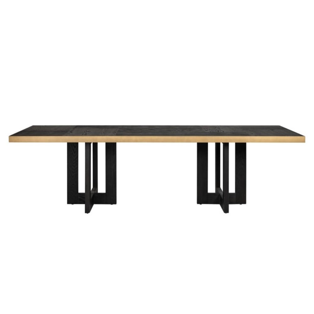 Product photograph of Richmond Cambon Dining Table In Coffee Brown Black 320cm from Olivia's.