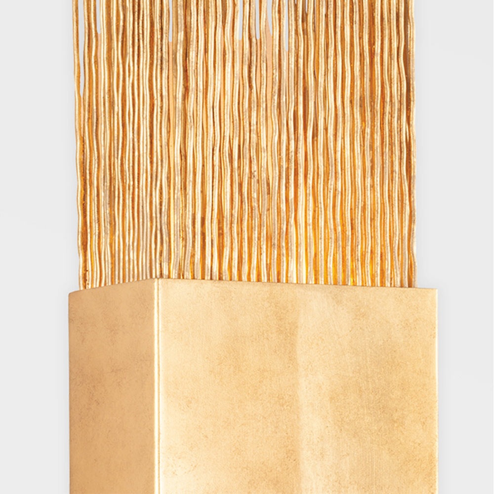 Product photograph of Hudson Valley Lighting Corbett Wall Sconce In Vintage Gold Leaf from Olivia's.