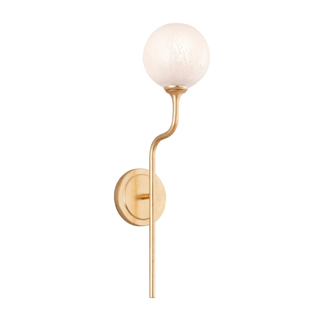 Product photograph of Hudson Valley Lighting Corbett 1 Light Wall Sconce In Vintage Gold Leaf from Olivia's