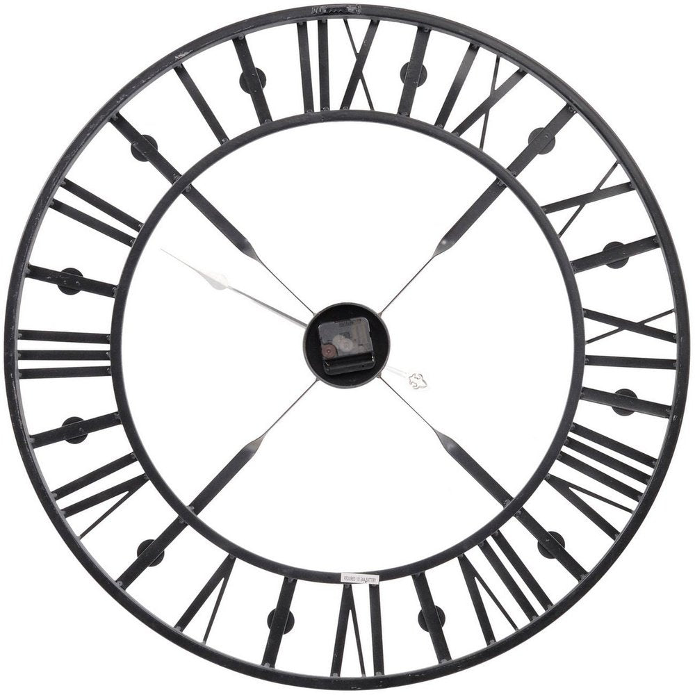 Product photograph of Libra Urban Botanic Collection - Skeleton Wall Clock In Antique Finish from Olivia's.