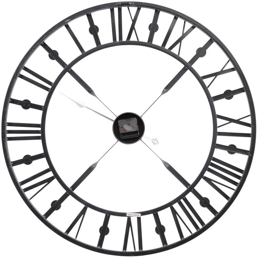 Product photograph of Libra Interiors Skeleton Wall Clock In Antique Finish from Olivia's.