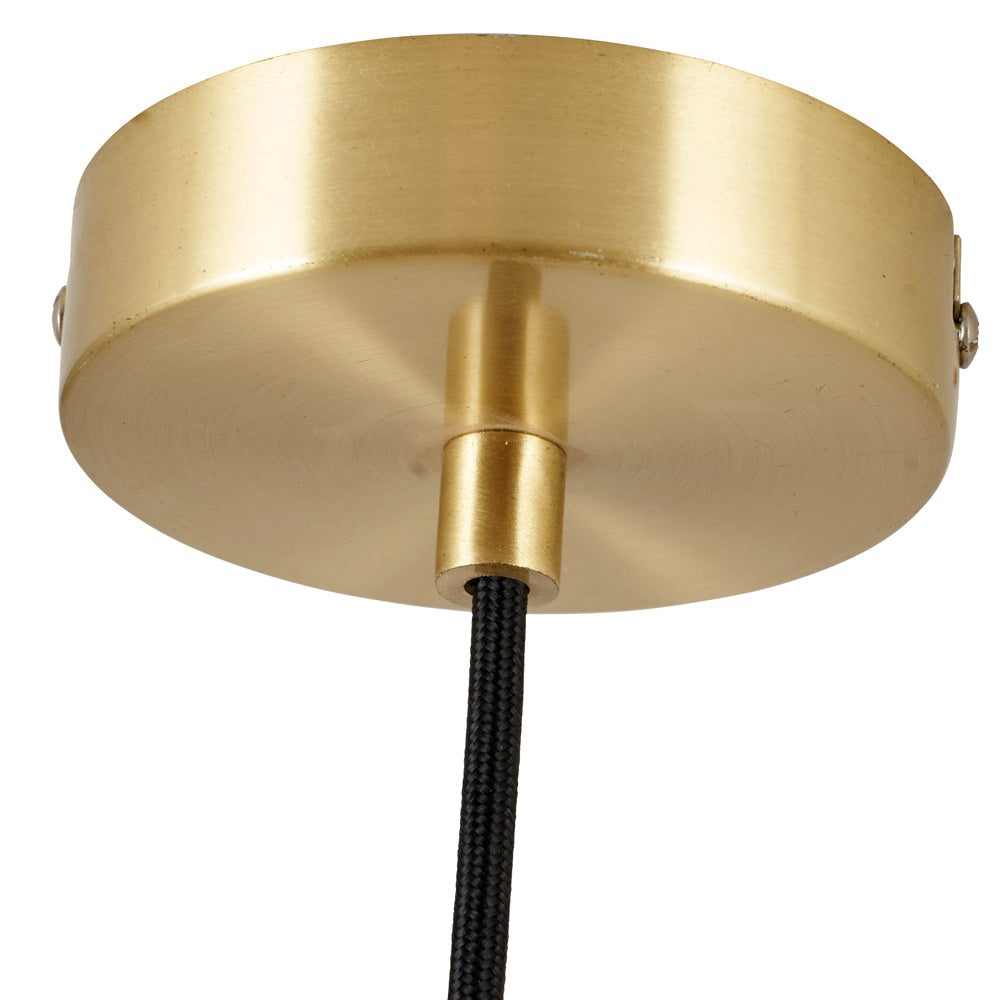 Product photograph of Olivia S Sydney 6 Orb And Metal Pendant In White And Gold from Olivia's.