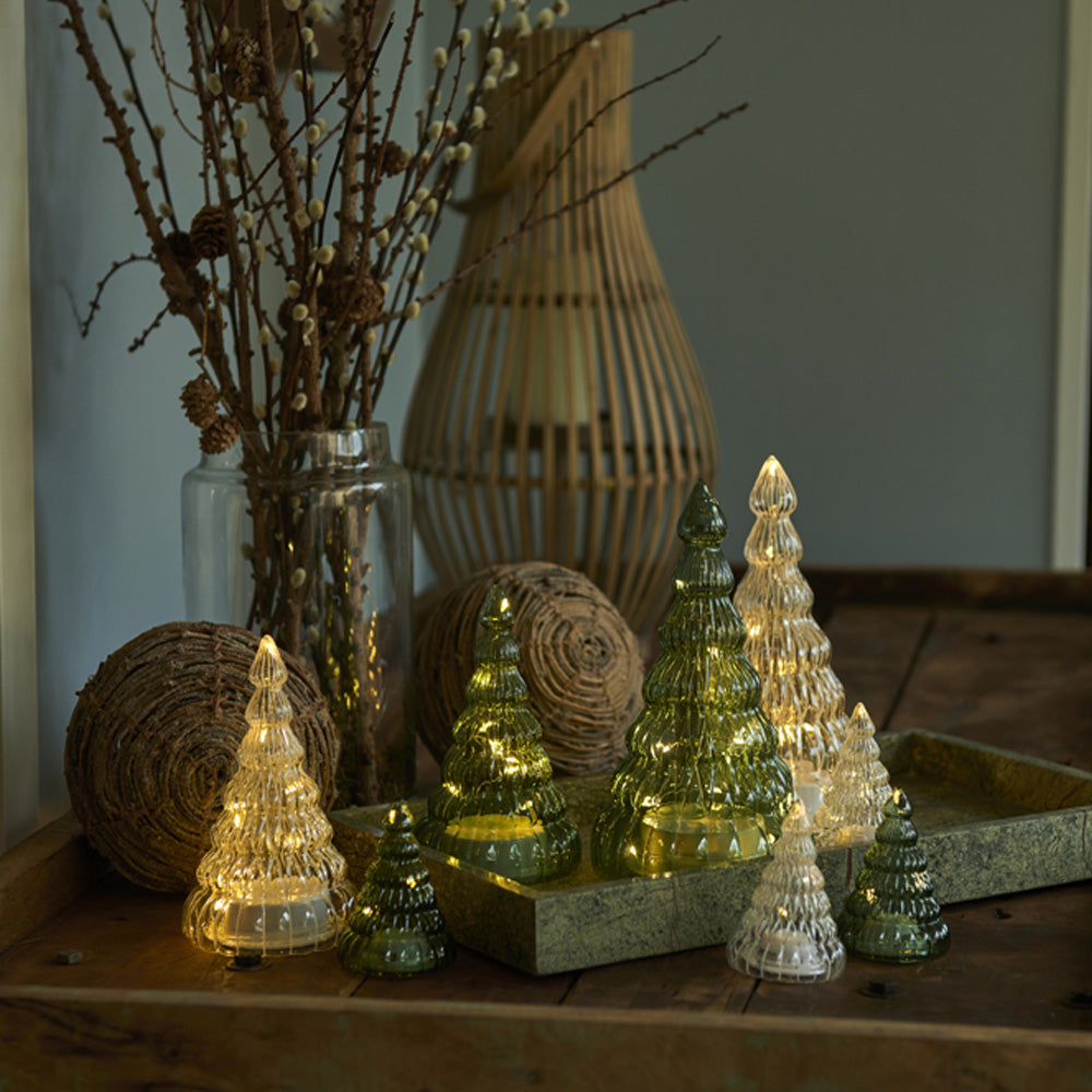 Product photograph of Lucy Medium Christmas Tree Clear And White Medium from Olivia's.