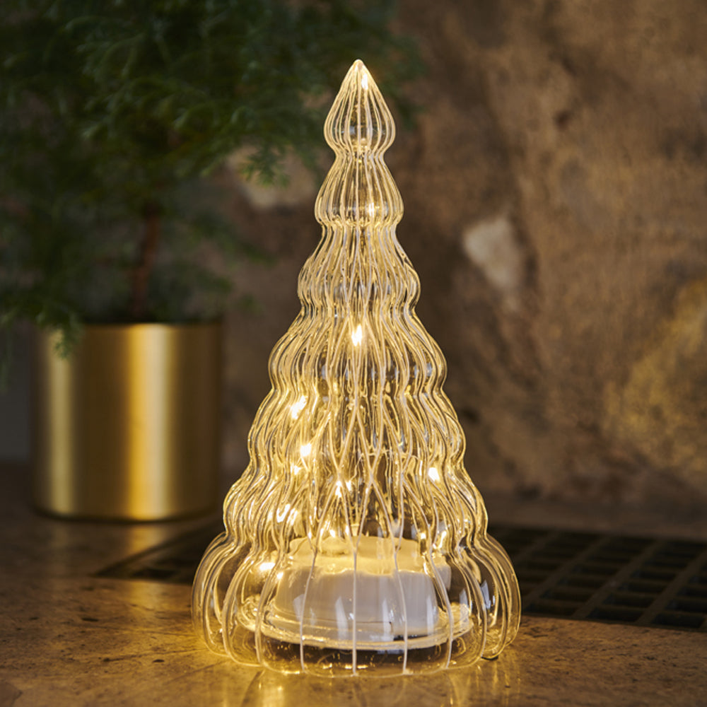 Product photograph of Lucy Medium Christmas Tree Clear And White Medium from Olivia's