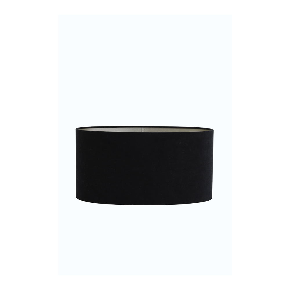 Product photograph of Light Living Velours Light Shade Oval Black And Taupe from Olivia's