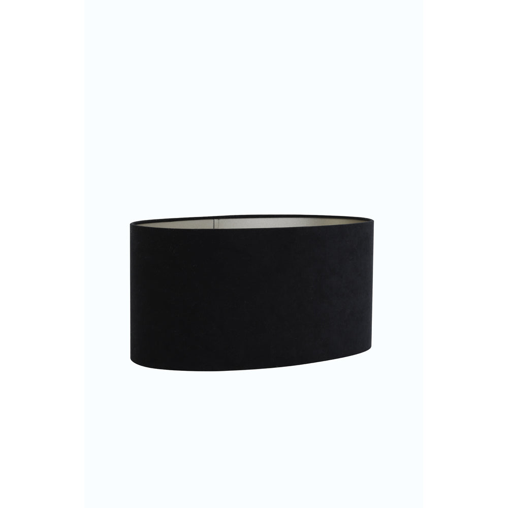 Product photograph of Light Living Velours Light Shade Oval Black And Taupe from Olivia's.