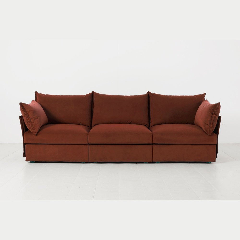 Swyft Model 06 3 Seater Sofa In Brick