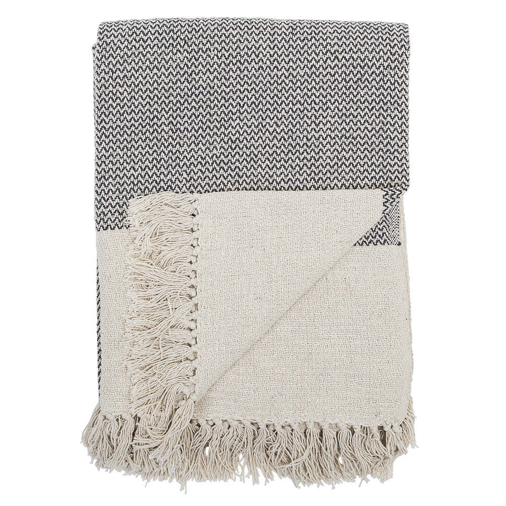 Product photograph of Bloomingville Sefanit Grey Blanket - Pack Size Issue from Olivia's