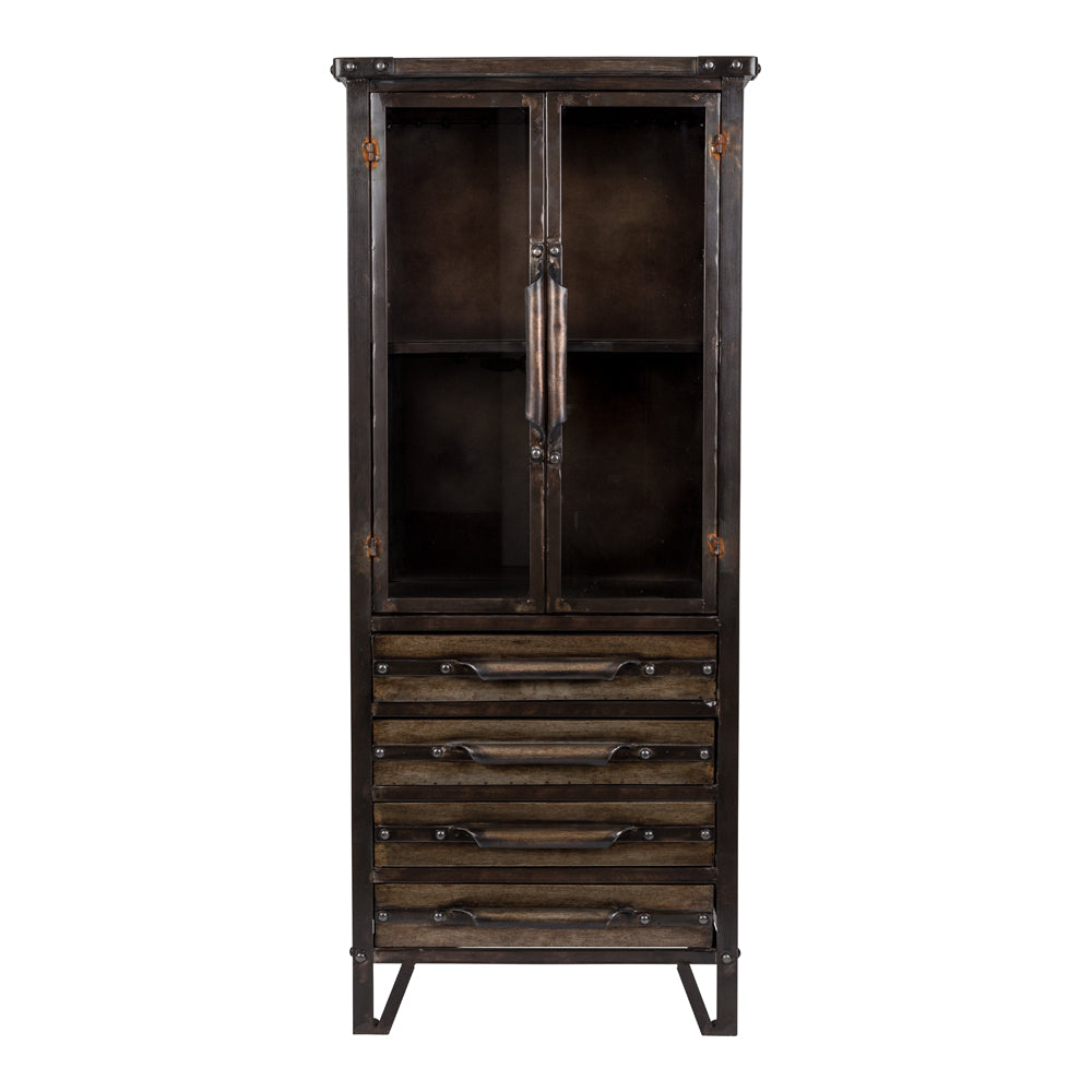 Product photograph of Olivia S Nordic Living Collection - Pip Cabinet In Brown from Olivia's