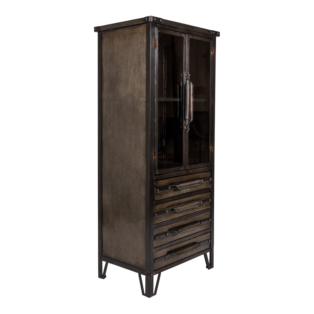 Product photograph of Olivia S Nordic Living Collection - Pip Cabinet In Brown from Olivia's.