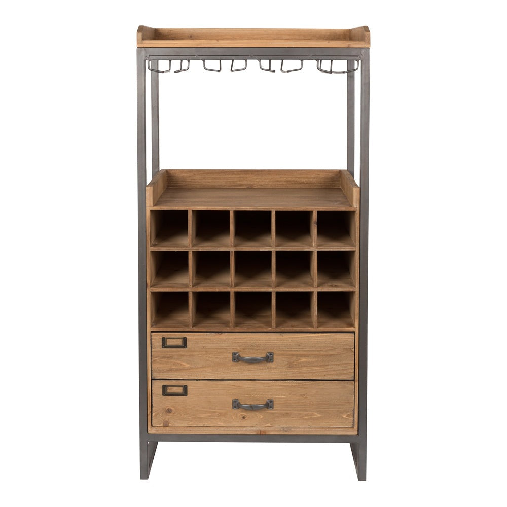 Product photograph of Olivia S Nordic Living Collection - Eiliv Cabinet In Brown from Olivia's