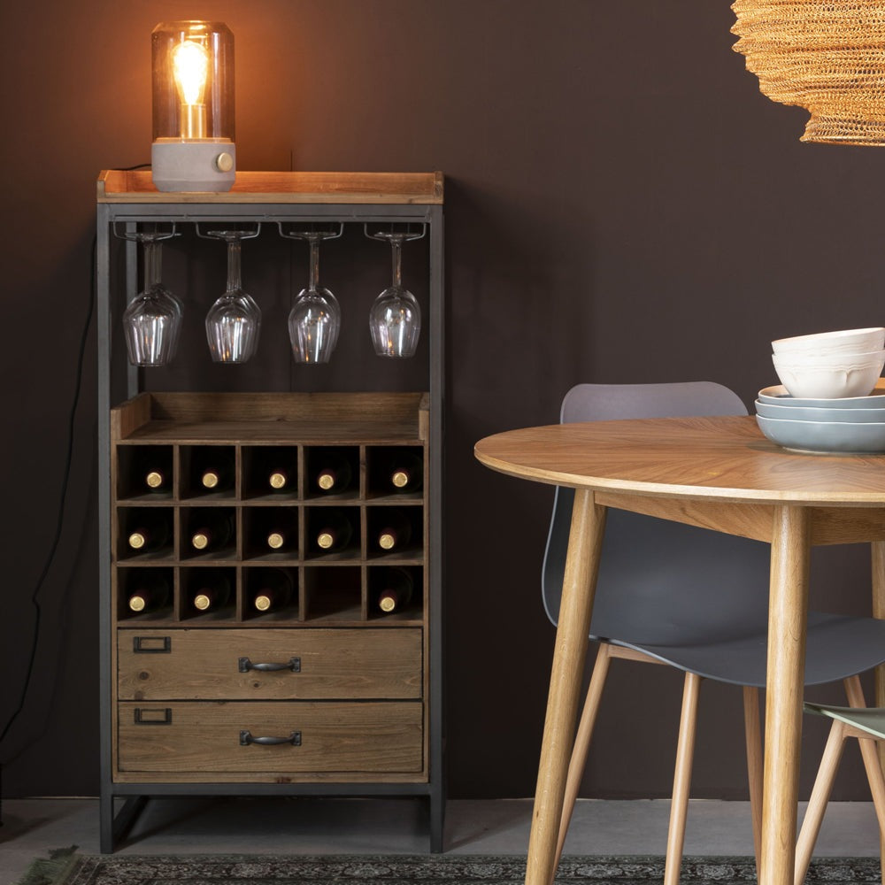 Product photograph of Olivia S Nordic Living Collection - Eiliv Cabinet In Brown from Olivia's.