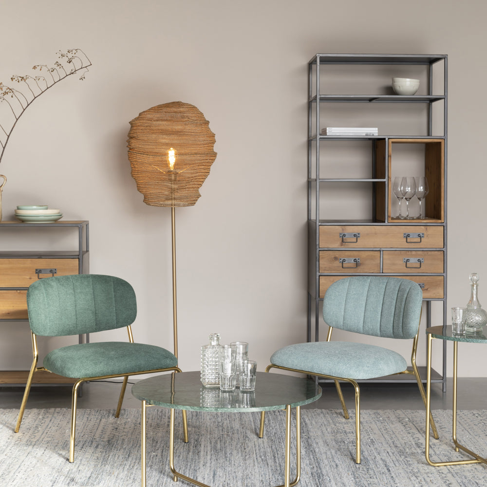 Product photograph of Olivia S Nordic Living Collection - Dana High Cabinet In Brown from Olivia's.