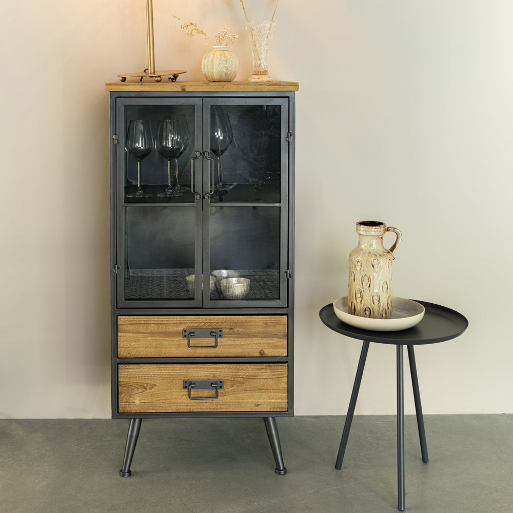 Product photograph of Olivia S Nordic Living Collection - Dana Low Cabinet In Brown from Olivia's.